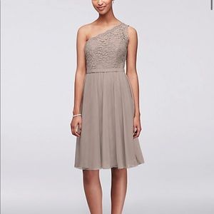 David's bridal dress 8 bridesmaid Color biscotti